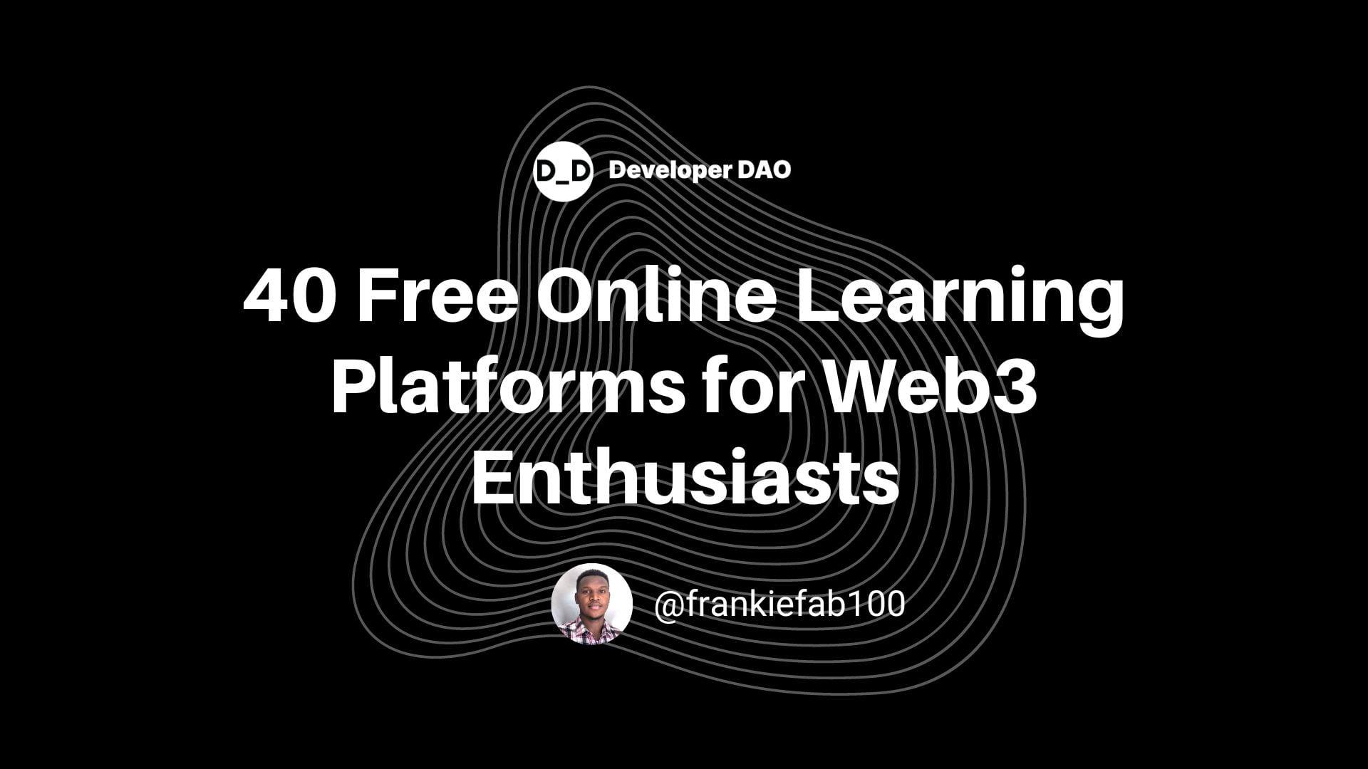 Forty Places to Learn This For Free