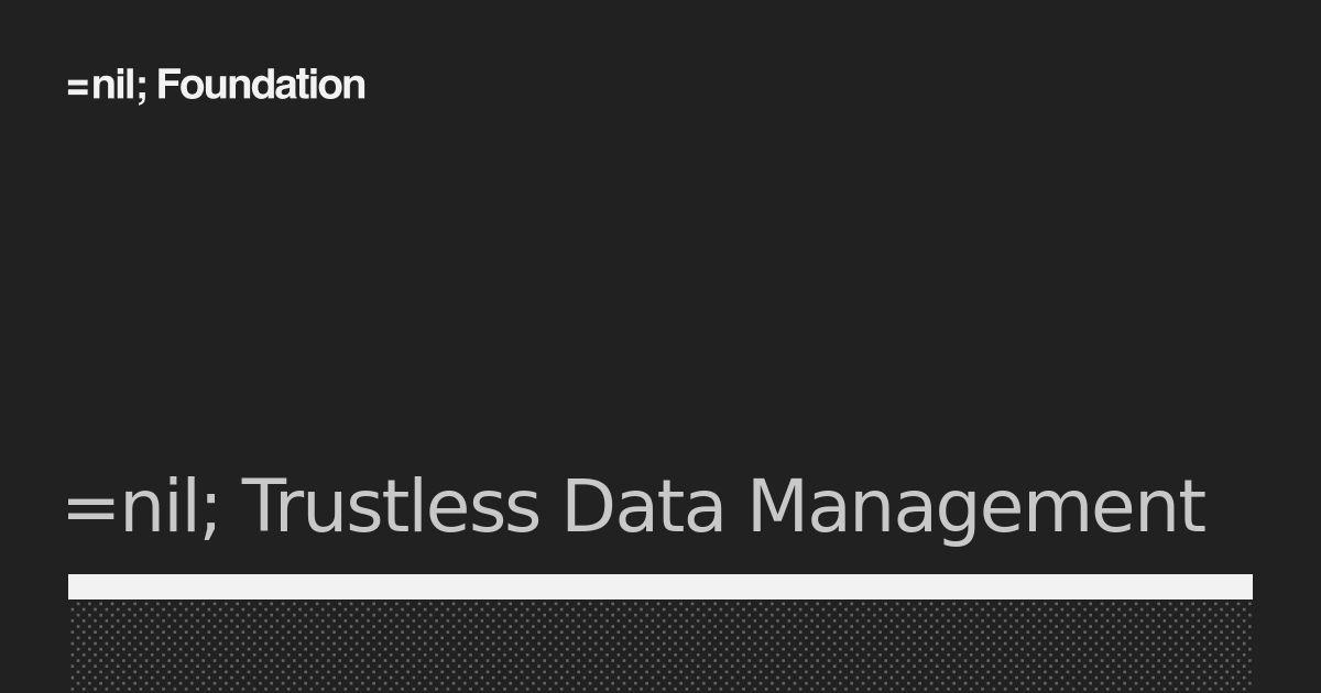 Trustless Data Management Without a Trusted Replica