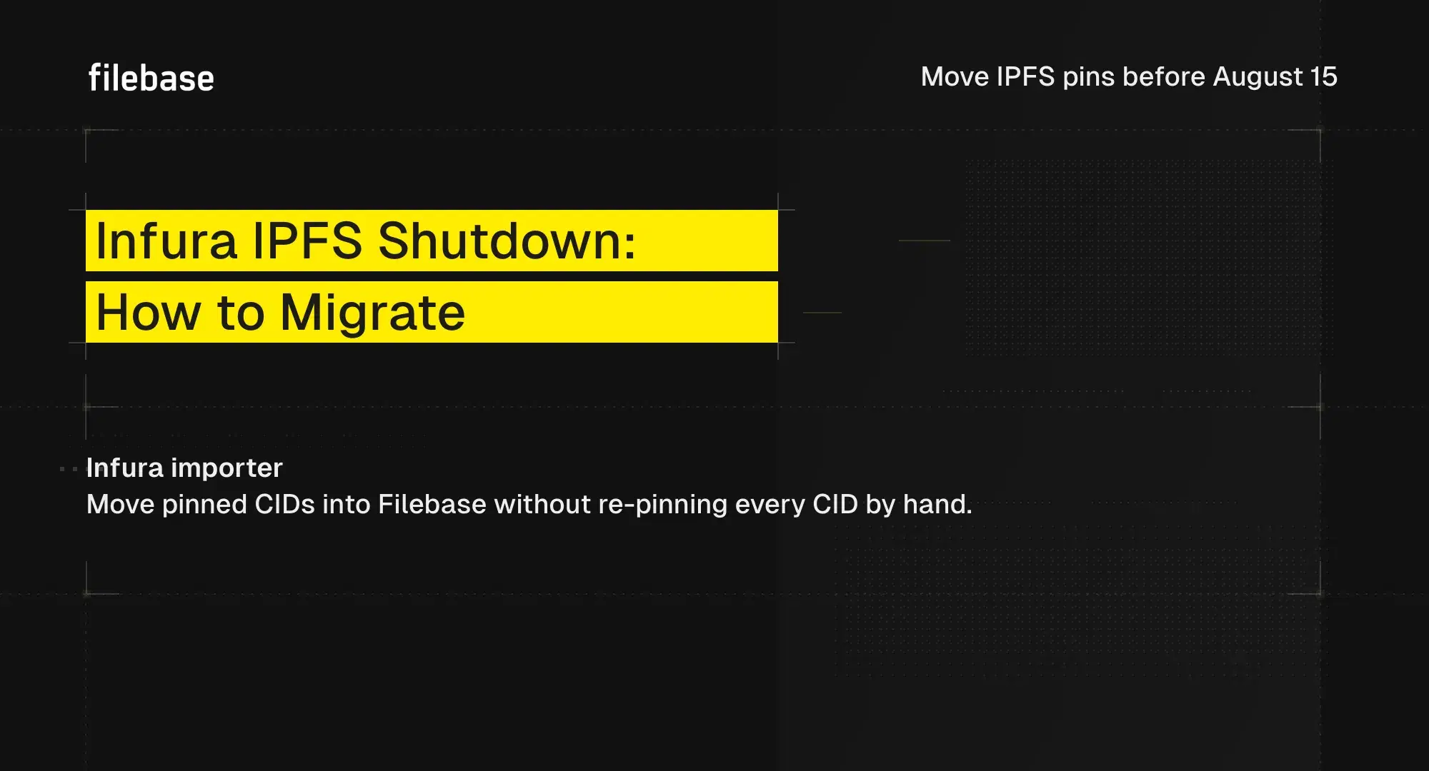 Infura IPFS Is Shutting Down: How to Migrate