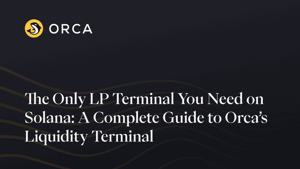 A Complete Guide to Orca's Liquidity Terminal