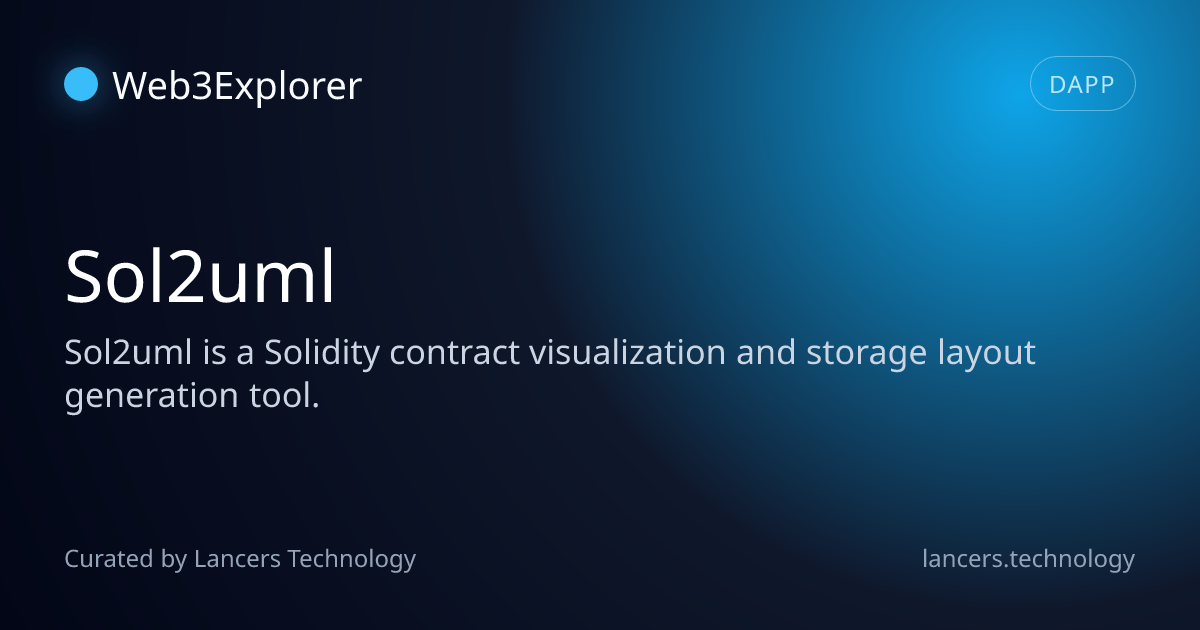 Sol2uml - Solidity Tools - Lancers Web3 Explorer